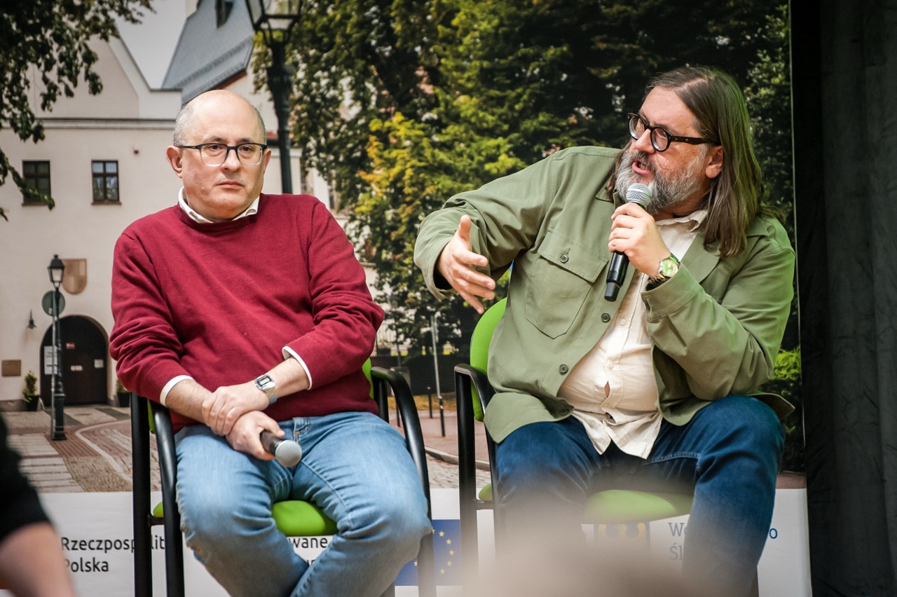 Na zdjęciu od lewej: doktor Bogusław Tracz oraz doktor Sebastian Rosenbaum