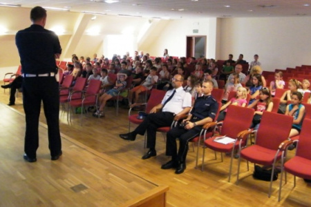 Bezpieczni rowerzyści powiatu raciborskiego gościli na Zamku