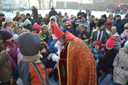 Święty Mikołaj pojawił się na Zamku
