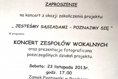Jesteśmy sąsiadami - poznajmy się