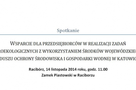 Wsparcie dla przedsiębiorców w realizacji zadań proekologicznych z wykorzystaniem środków WFOŚiGW w Katowicach