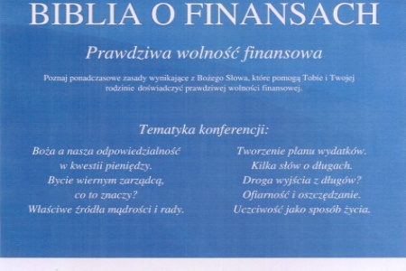 Konferencja Biblia o Finansach