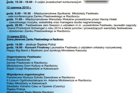 Finał Festiwalu Piosenki Europejskiej - zapraszamy na sobotni koncert