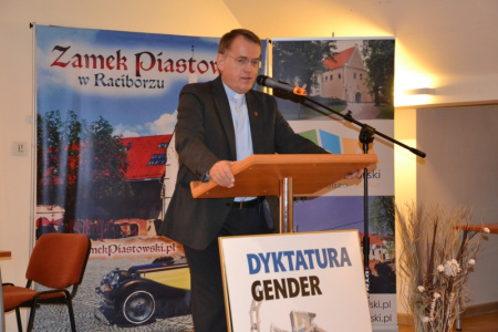 Spotkanie z ks. prof. dr hab. Dariuszem Oko na Zamku Piastowskim