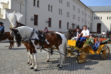 Uczestnicy Hubertusa pojawili się na zamku