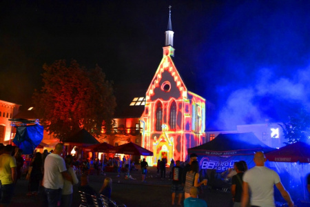 Przepiękny Mapping 3D kaplicy zamkowej podczas Intro Festival 2017