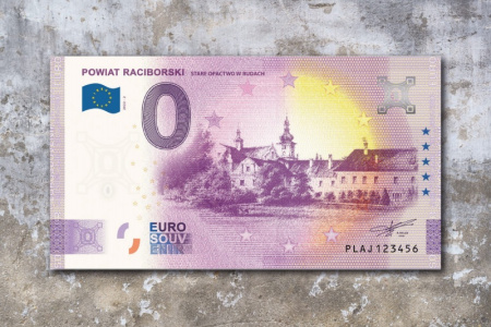 Banknot O EURO przedstawiający Stare Opactwo w Rudach już niebawem w sprzedaży