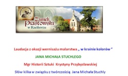 Laudacja z okazji wernisażu malarstwa w krainie kolorów JANA MICHAŁA STUCHLEGO