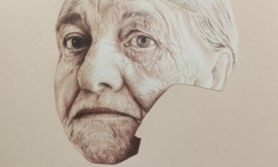 Natalia Smosna_Babcia_rysunek_42x59,4