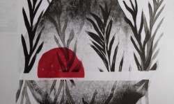 Weronika Rzerzacz technika mieszana druk wypukły_monotypia