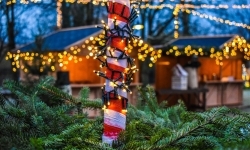 Pięknie oświetlony zamek gotowy na jarmark (7)