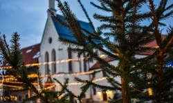 Pięknie oświetlony zamek gotowy na jarmark (10)