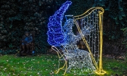 Pięknie oświetlony zamek gotowy na jarmark (13)