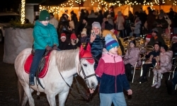 Bajkowy zamek znów przyciągnął tłumy. Na dziedziniec wjechał Święty Mikołaj w saniach (9)