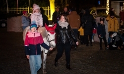 Bajkowy zamek znów przyciągnął tłumy. Na dziedziniec wjechał Święty Mikołaj w saniach (10)
