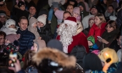 Bajkowy zamek znów przyciągnął tłumy. Na dziedziniec wjechał Święty Mikołaj w saniach (2)