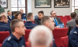 Policja skorzystała z gościnności Powiatu Raciborskiego – roczna odprawa w Zamku Piastowskim (11)