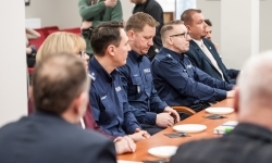 Policja skorzystała z gościnności Powiatu Raciborskiego – roczna odprawa w Zamku Piastowskim (12)