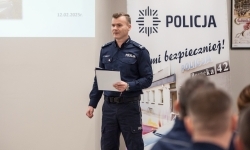 Policja skorzystała z gościnności Powiatu Raciborskiego – roczna odprawa w Zamku Piastowskim (7)
