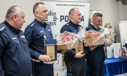 Policja skorzystała z gościnności Powiatu Raciborskiego – roczna odprawa w Zamku Piastowskim (12)