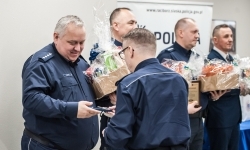 Policja skorzystała z gościnności Powiatu Raciborskiego – roczna odprawa w Zamku Piastowskim (17)