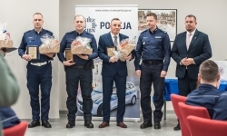 Policja skorzystała z gościnności Powiatu Raciborskiego – roczna odprawa w Zamku Piastowskim (18)