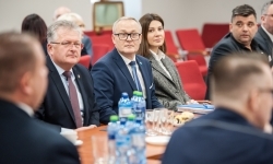 Policja skorzystała z gościnności Powiatu Raciborskiego – roczna odprawa w Zamku Piastowskim (5)