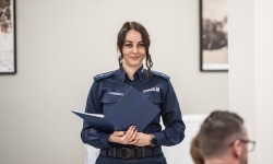 Policja skorzystała z gościnności Powiatu Raciborskiego – roczna odprawa w Zamku Piastowskim (1)