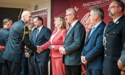Dzień Strażaka 2025. Uroczystości powiatowe na Zamku Piastowskim w Raciborzu (13)