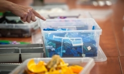 Ciocia od Klocków na Zamku Piastowskim. Warsztaty LEGO w ramach Wakacji w powiecie (13)