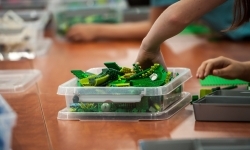 Ciocia od Klocków na Zamku Piastowskim. Warsztaty LEGO w ramach Wakacji w powiecie (14)