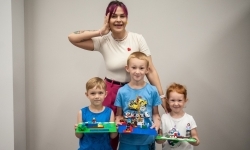 Ciocia od Klocków na Zamku Piastowskim. Warsztaty LEGO w ramach Wakacji w powiecie (9)