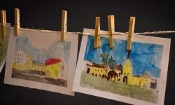 Art Camp na Zamku Piastowskim: Młodzi tw&oacute;rcy malują historię i przyszłość raciborskich zabytk&oacute;w (15)