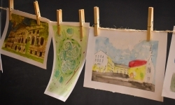 Art Camp na Zamku Piastowskim: Młodzi tw&oacute;rcy malują historię i przyszłość raciborskich zabytk&oacute;w (16)