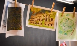 Art Camp na Zamku Piastowskim: Młodzi tw&oacute;rcy malują historię i przyszłość raciborskich zabytk&oacute;w (17)