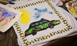 Art Camp na Zamku Piastowskim: Młodzi tw&oacute;rcy malują historię i przyszłość raciborskich zabytk&oacute;w (18)