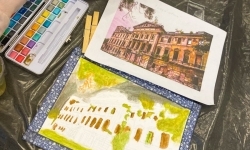 Art Camp na Zamku Piastowskim: Młodzi tw&oacute;rcy malują historię i przyszłość raciborskich zabytk&oacute;w (1)