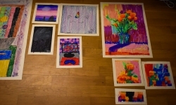 Art Camp na Zamku Piastowskim: Młodzi tw&oacute;rcy malują historię i przyszłość raciborskich zabytk&oacute;w (16)