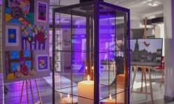 Magiczny wernisaż prac młodych tw&oacute;rc&oacute;w w zamkowej słodowni (4)