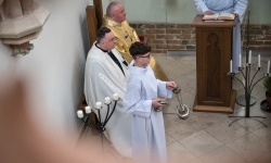 Wyjątkowa Msza Święta w kaplicy zamkowej. Odprawili ją Krzyżacy  (16)