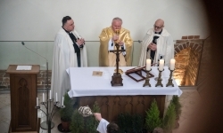 Wyjątkowa Msza Święta w kaplicy zamkowej. Odprawili ją Krzyżacy  (1)