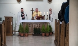 Wyjątkowa Msza Święta w kaplicy zamkowej. Odprawili ją Krzyżacy  (2)