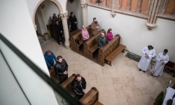 Wyjątkowa Msza Święta w kaplicy zamkowej. Odprawili ją Krzyżacy  (5)