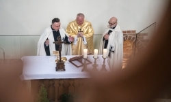 Wyjątkowa Msza Święta w kaplicy zamkowej. Odprawili ją Krzyżacy  (7)