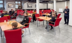 Wiedza pożarnicza bez tajemnic. Powiatowy turniej Młodzież Zapobiega Pożarom na Zamku Piastowskim (6)