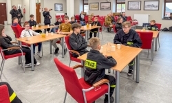 Wiedza pożarnicza bez tajemnic. Powiatowy turniej Młodzież Zapobiega Pożarom na Zamku Piastowskim (7)