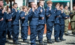 Uroczyste ślubowanie klas mundurowych na Zamku Piastowskim w Raciborzu (10)