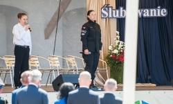 Uroczyste ślubowanie klas mundurowych na Zamku Piastowskim w Raciborzu (20)