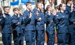 Uroczyste ślubowanie klas mundurowych na Zamku Piastowskim w Raciborzu (12)