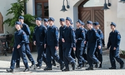 Uroczyste ślubowanie klas mundurowych na Zamku Piastowskim w Raciborzu (20)